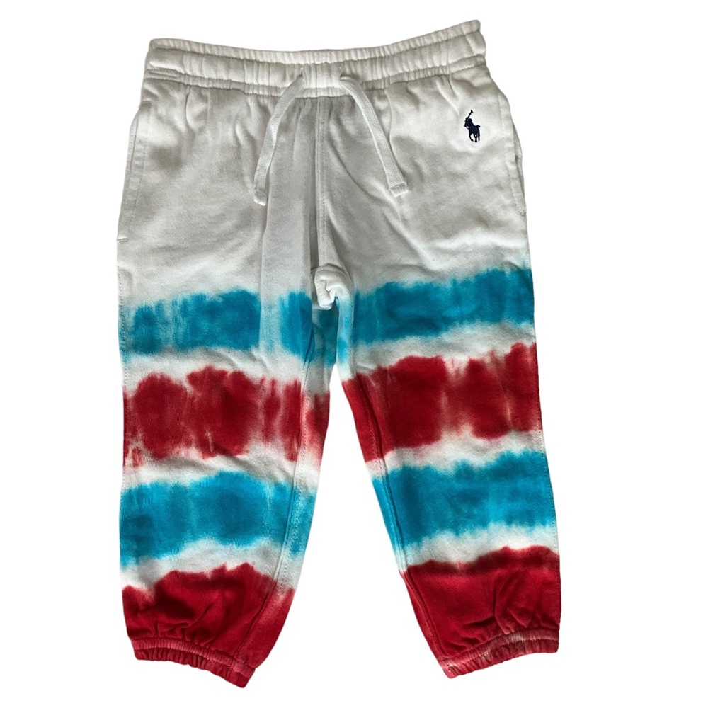 Polo Ralph Lauren Toddler Girls Tie Dye Terry Joggers Pants Sweatpants Size 2T